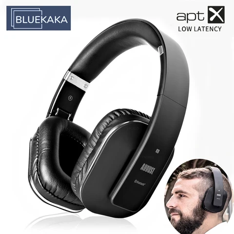 Беспроводные Bluetooth-наушники AptX с низкой задержкой, с усиленными басами, высокоточная гарнитура с HD микрофоном с шумоподавлением, Поддержка Aptx-ll EQ