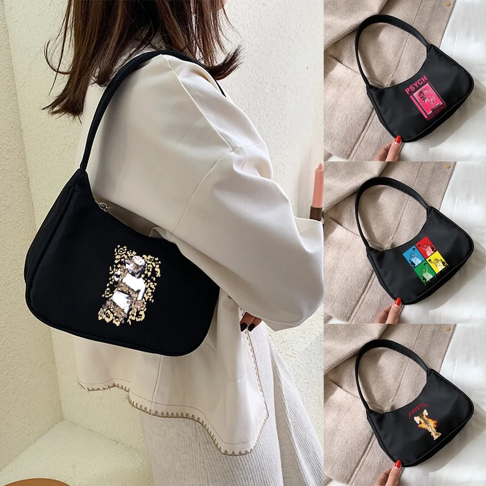

Shoulder Underarm Bags Coin Purse Women‘s Handbags Designer Sculpture Print Pattern Hobo Shoulder Small Pouch Totes Shopping Bag