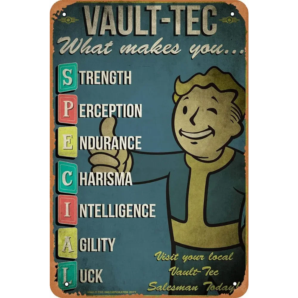 

Металлическая табличка HELLOYOUNG V-Vault Tec