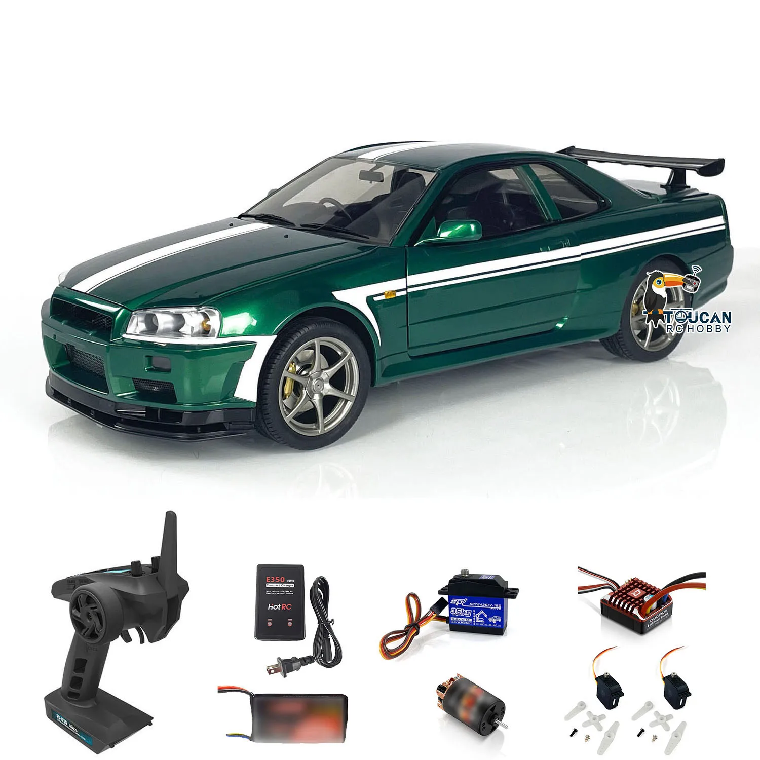 Игрушки для мальчиков Capo R34 4x4 Высокоскоростной 1:8 4WD RC Drift Car TOUCAN Гоночные машинки с