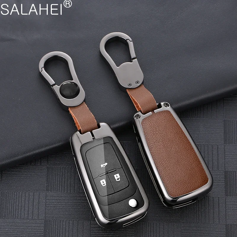 Кожаный чехол для автомобильного ключа из цинкового сплава ранцевая оболочка