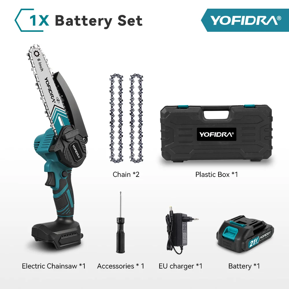 

YOFIDRA 6-дюймовая аккумуляторная электропила для Makita 21В
