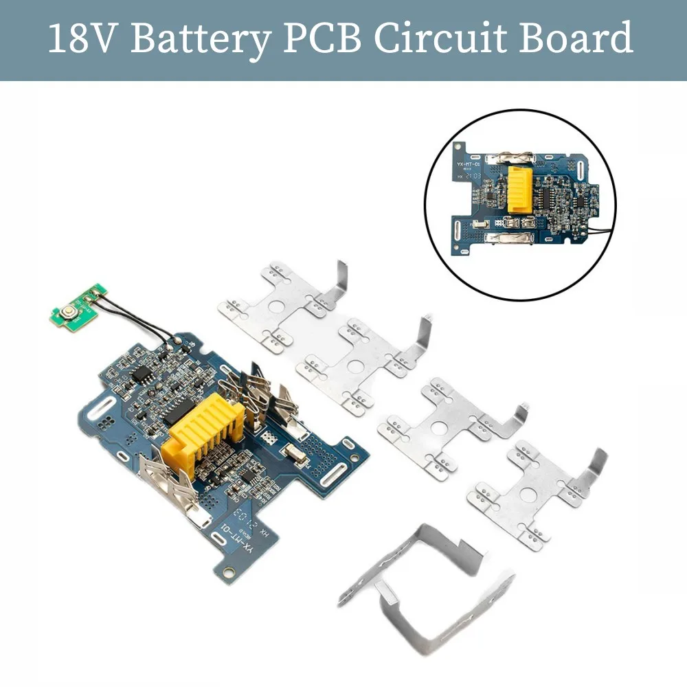 

Печатная плата для аккумулятора 18 В, 1 комплект, защитная плата для зарядки, подходит для аккумулятора Makita 18 в, BL1840, BL1850, BL1830, BL1860B, LXT 400