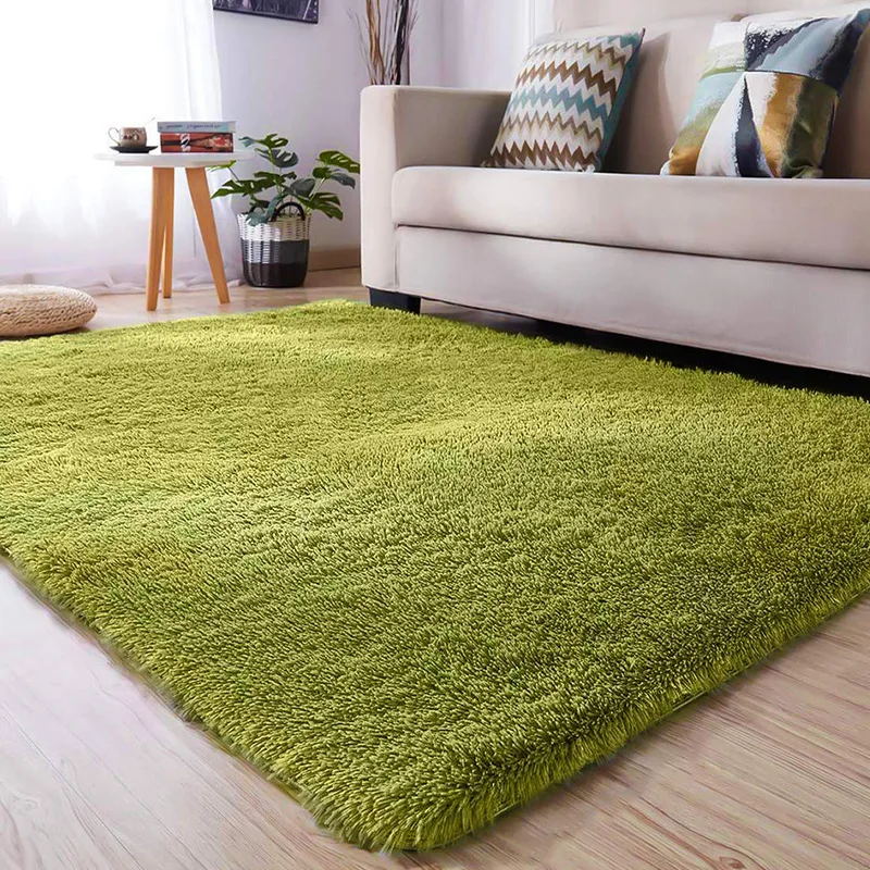 

1Pcs Fluffy Carpet Children's Play Mats Sofa Living Bedroom Bedside Mat Balcony anti-slip soft Carpets Home Decoration