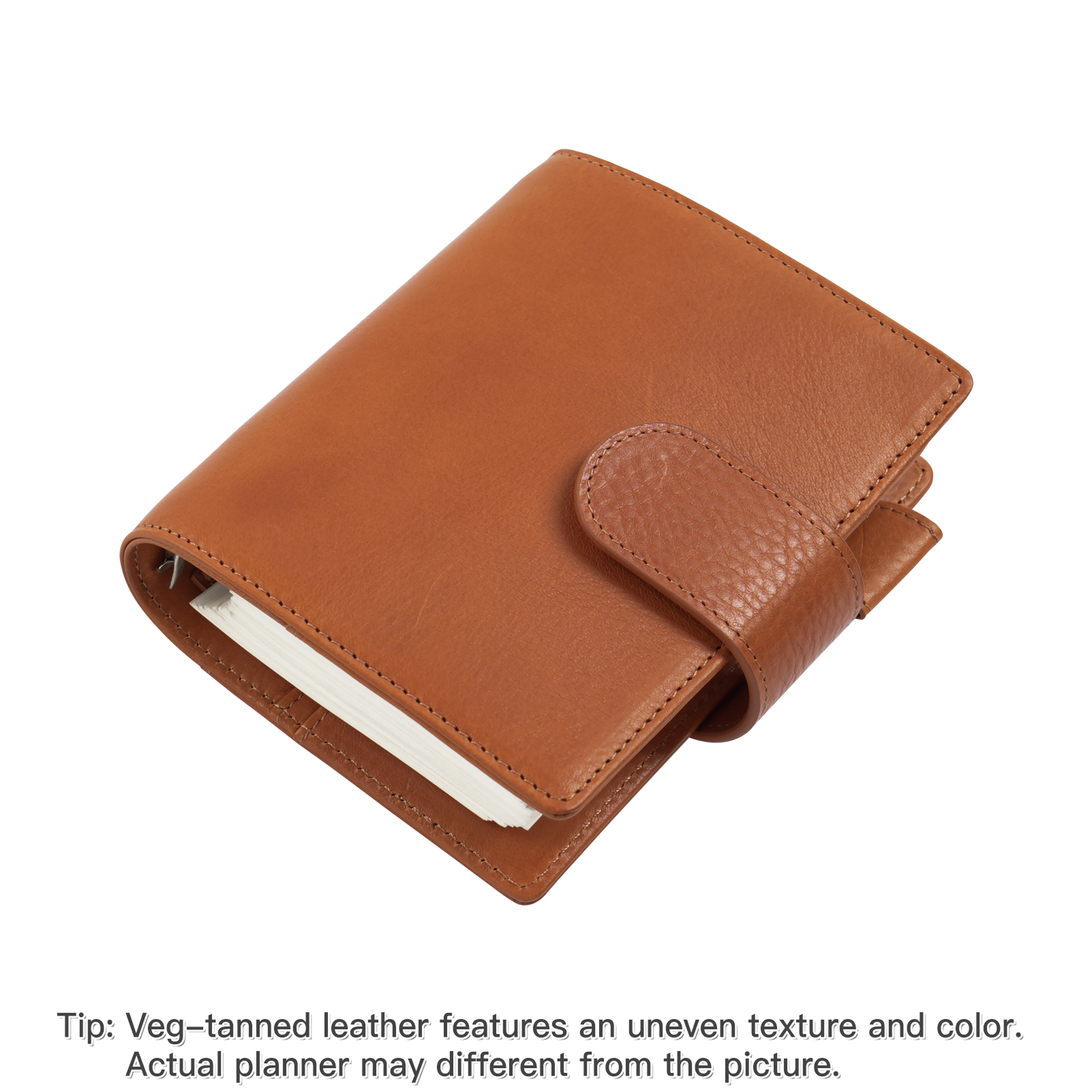 

Карманный планировщик колец для коллекции Moterm Elite/размера A7 с кольцами 25 мм, органайзер для блокнотов из кожи растительного дубления, дневник, журнал