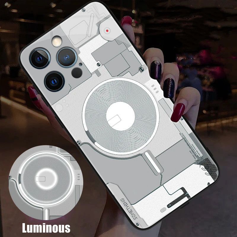 

Voice Sensing LED Light Glowing Circuit Phone Case for HUAWEI P30 P40 P50 Pro Mate30 40 Pro Plus Nova 7 8 9 Luminous Protector