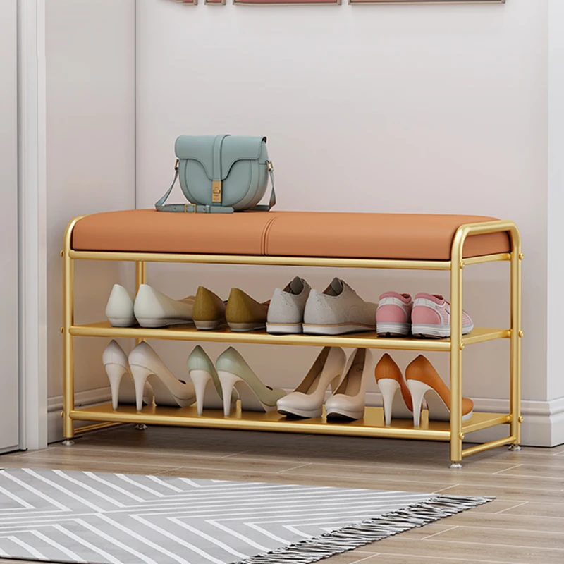 

Modern Metal Shoe Rack Organizer Living Room Display Shelves Shoe Rack Luxury Nordic Tower Hidden Sapateira Entrance Furniture