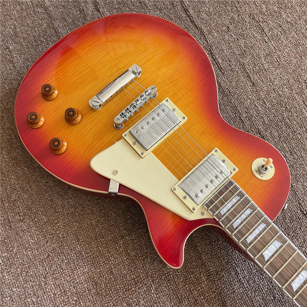 Новое поступление изготовленная на заказ электрическая гитара цвета вишни с