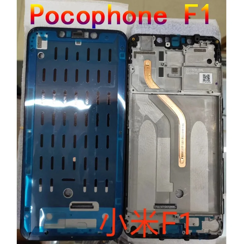 

For Xiaomi PocoPhone F1 Battery Cover Back Housing Rear Door Case+Front Housing LCD Frame Bezel Plate Middle Frame