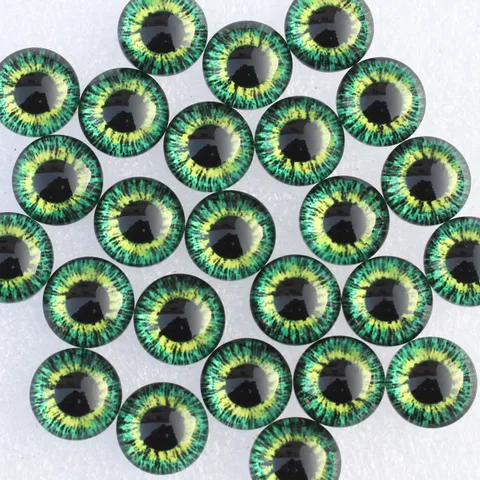Стеклянные кабошоны с глазами дракона, набор из 500 штук