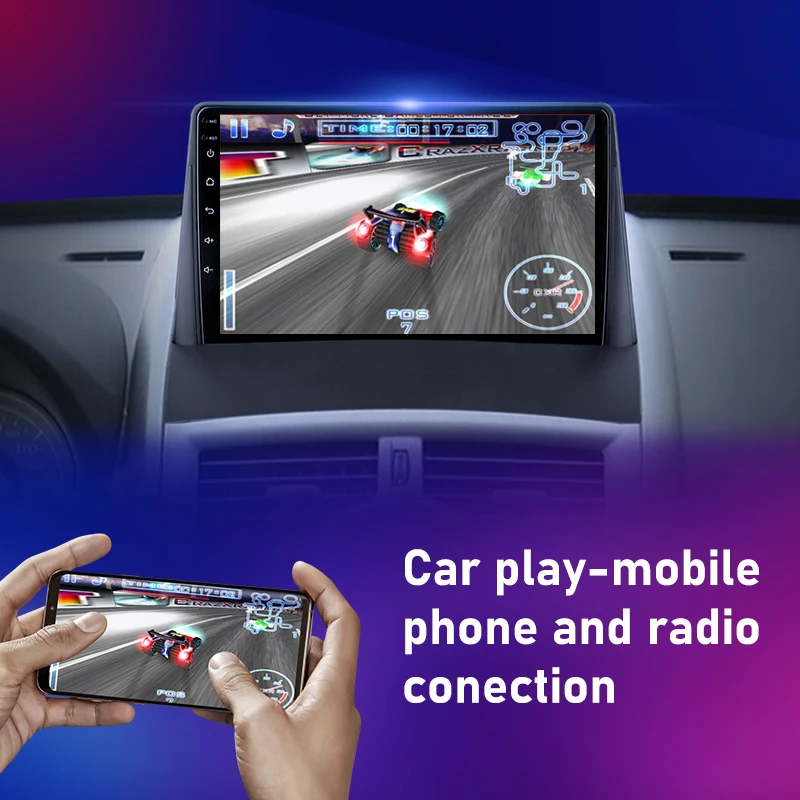for renault megane 2 2002 2009 android 9“ carplay auto car radio multimedia video player 2din navigation gps dvd stereo speakers free global s