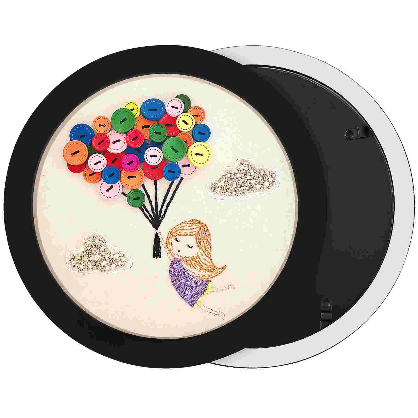

Round Photo Frame Circle Small Embroidery Hoops 3 Inch Crochet Scroll DIY Iron Needlework Supplies Quilting Stand 2