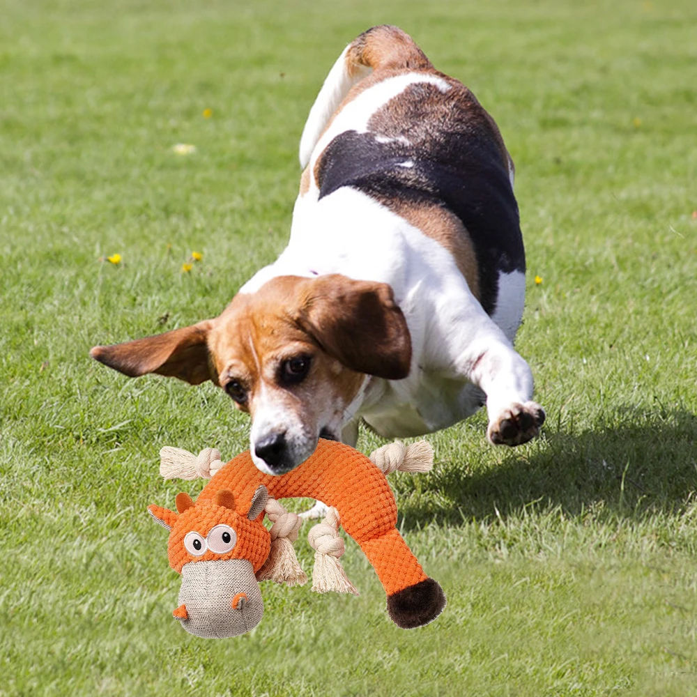 

Cat Toys Pet Supplies Cat And Dog Animal Plush Toys Interactive Entertainment Training Dog Vocal Traction Resistant To Biting