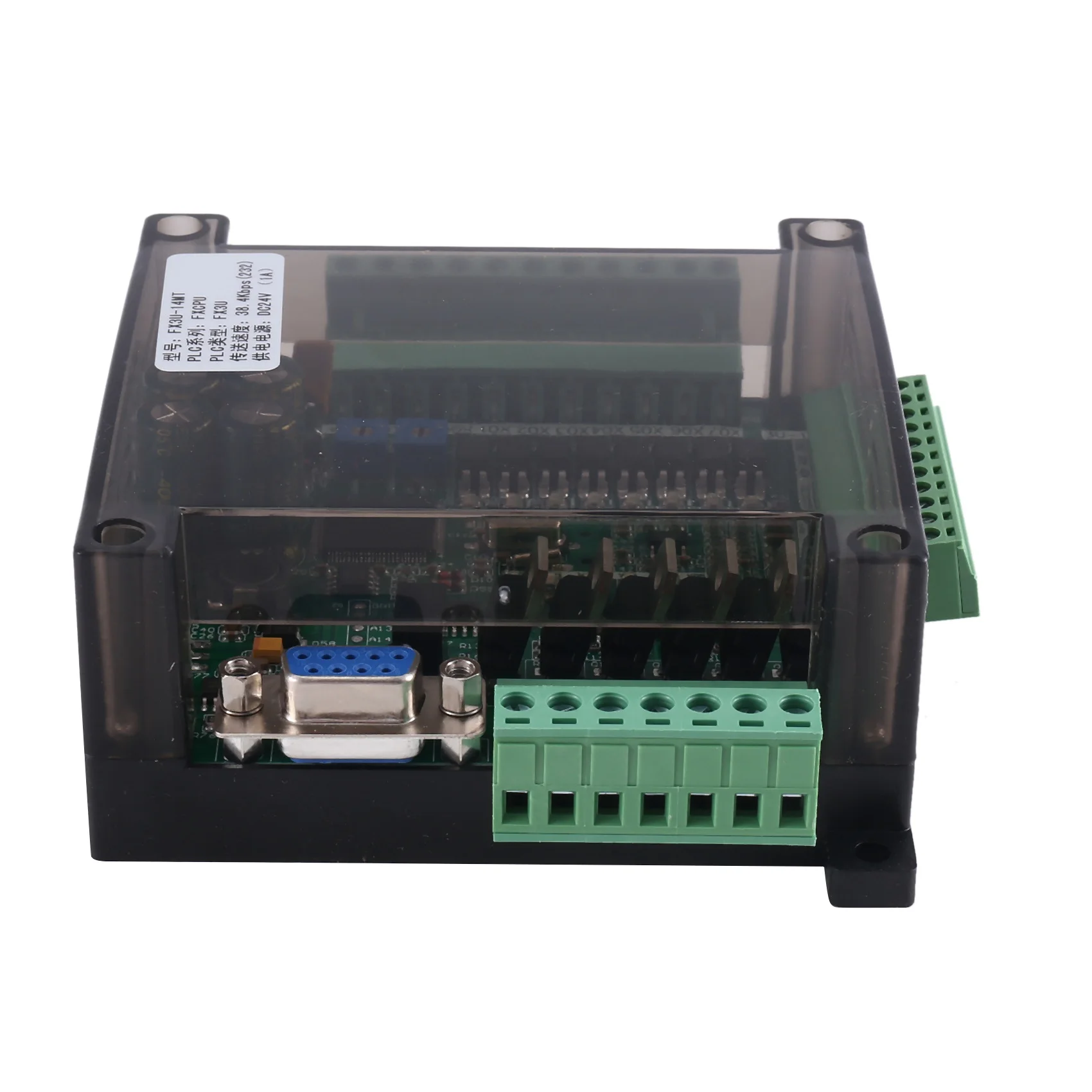 Фото BIGSALE-FX3U-14MT Совместим с промышленными ПЛК FX1N 2N, регистр данных Fx3U, 8 входов, 6 выходов, аналоговый модуль 6AD 2DA, Mo №4