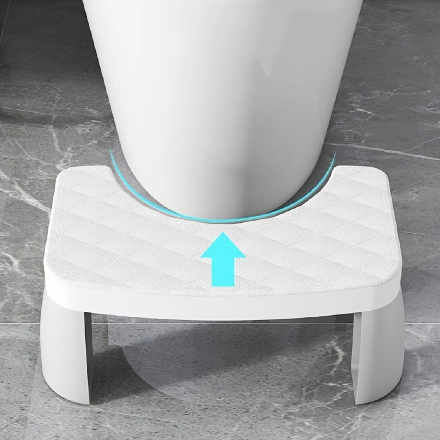 1pc Non-Slip Plastic Toilet Step Stool for Adults - Waterproof Bathroom Squat Potty Comfort Design Foot Rest Squatty Ped