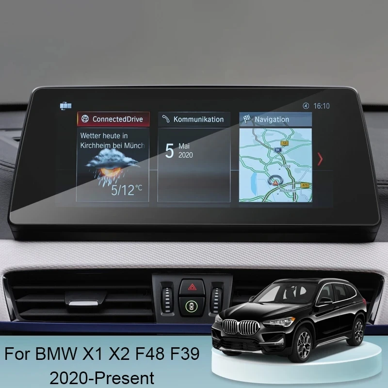 

Пленка для защиты экрана из закаленного стекла для BMW X1 F48 2016-2020, пленка для защиты автомобильного интерьера, GPS-навигации, ЖК-экрана от царапин