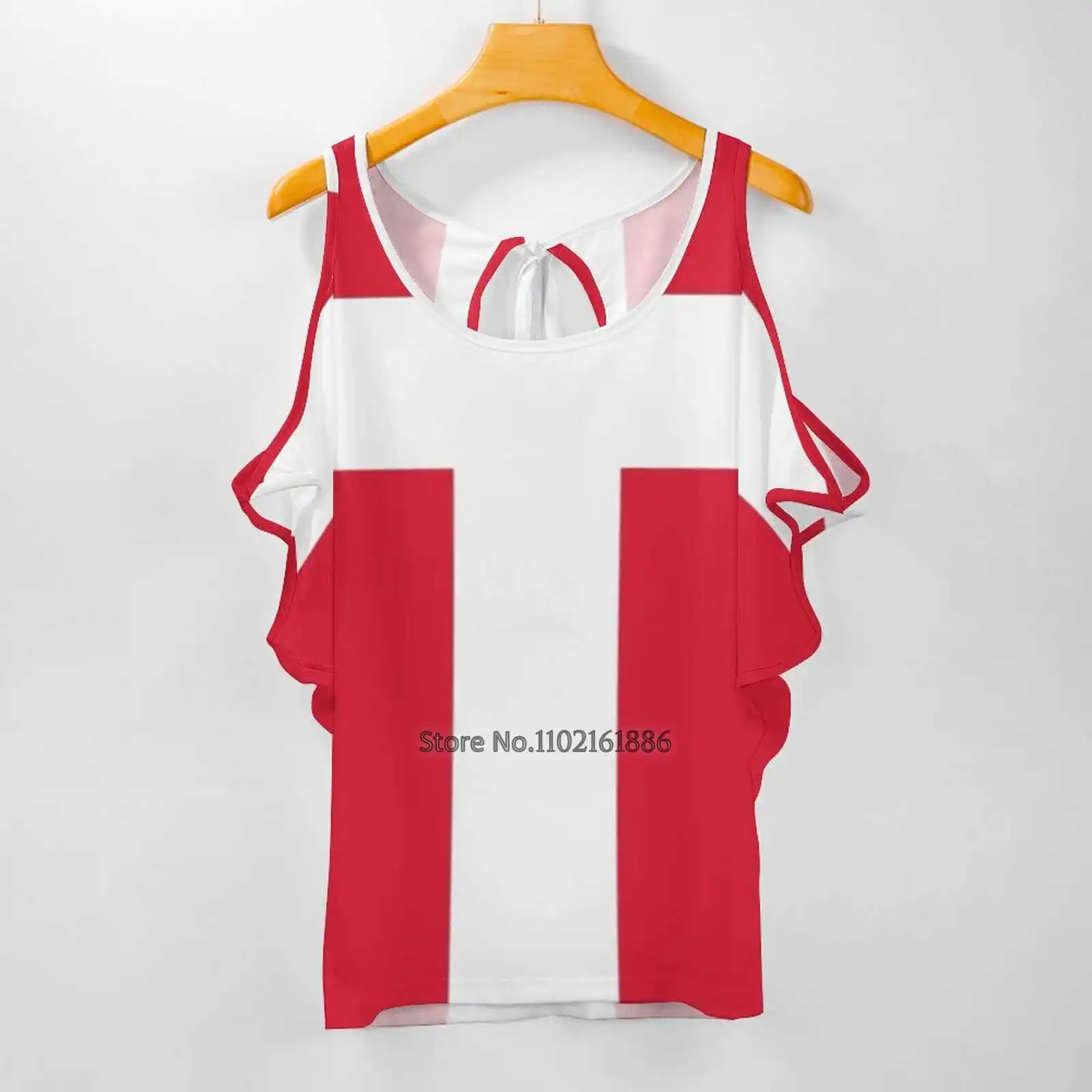 Женские футболки с принтом датского флага топы на молнии V-образным вырезом