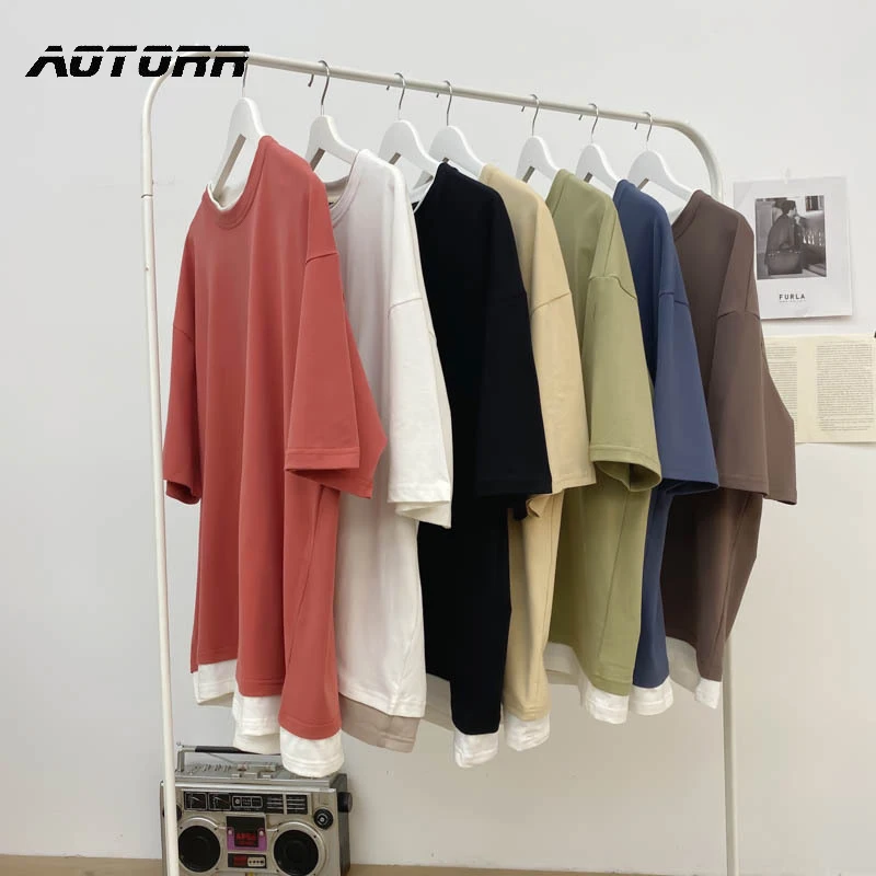 Футболка мужская с коротким рукавом и круглым вырезом уличная одежда модная