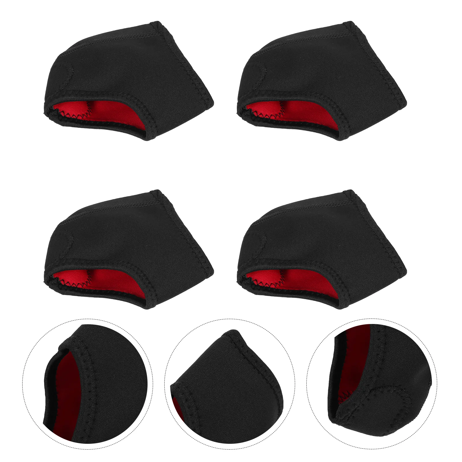 

2 pairs of Protective Heel Supports Durable Heel Cushions Heel Pain Relief Covers
