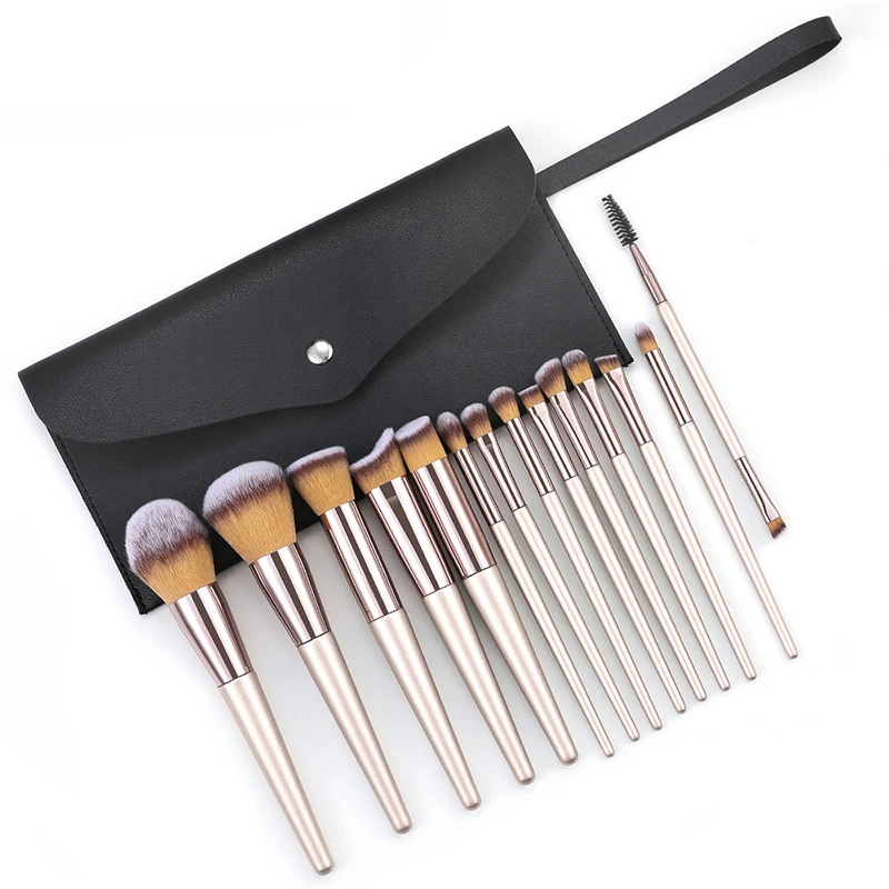 

Sdatter Gift Bag Of 14 pcs Makeup Brush Sets Professional Cosmetics Brushes Eyebrow Powder Foundation Shadows Pinceaux Make Up T