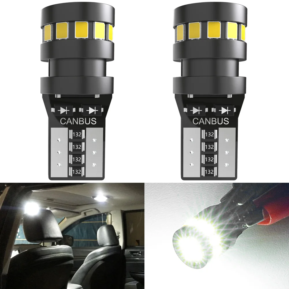 

2x W5W T10 светодиодный CANBUS без ошибок 5W5 12V 5W 750Lm сверхъяркая внутренняя сторона автомобиля фотосессия 194 3030 SMD Автомобильная Лампа Белый Янтарный красный