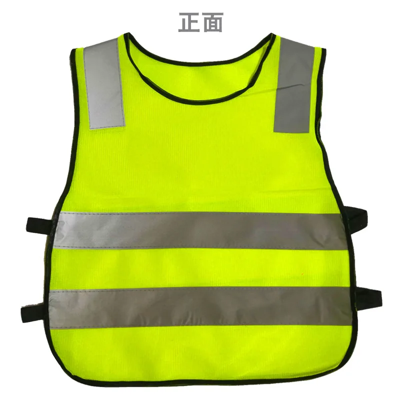 

Safety Hi Vis Children Waistcoat Vest Grey Reflective Strips Traffic Clothes