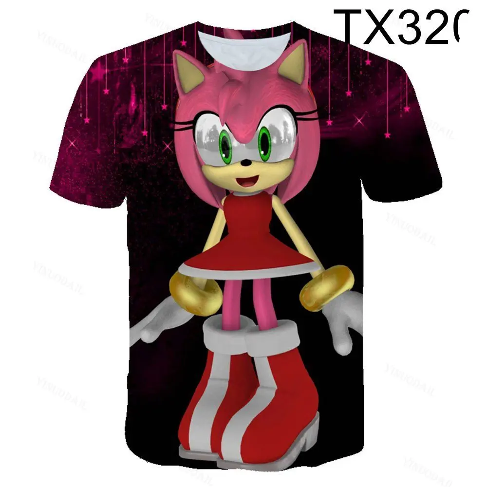 

Summer Harajuku T Shirt Boys Girls Kids Fashion Streetwear For 3-14 Years Children Short Sleeve Print 3D T-shirt Cool Tees