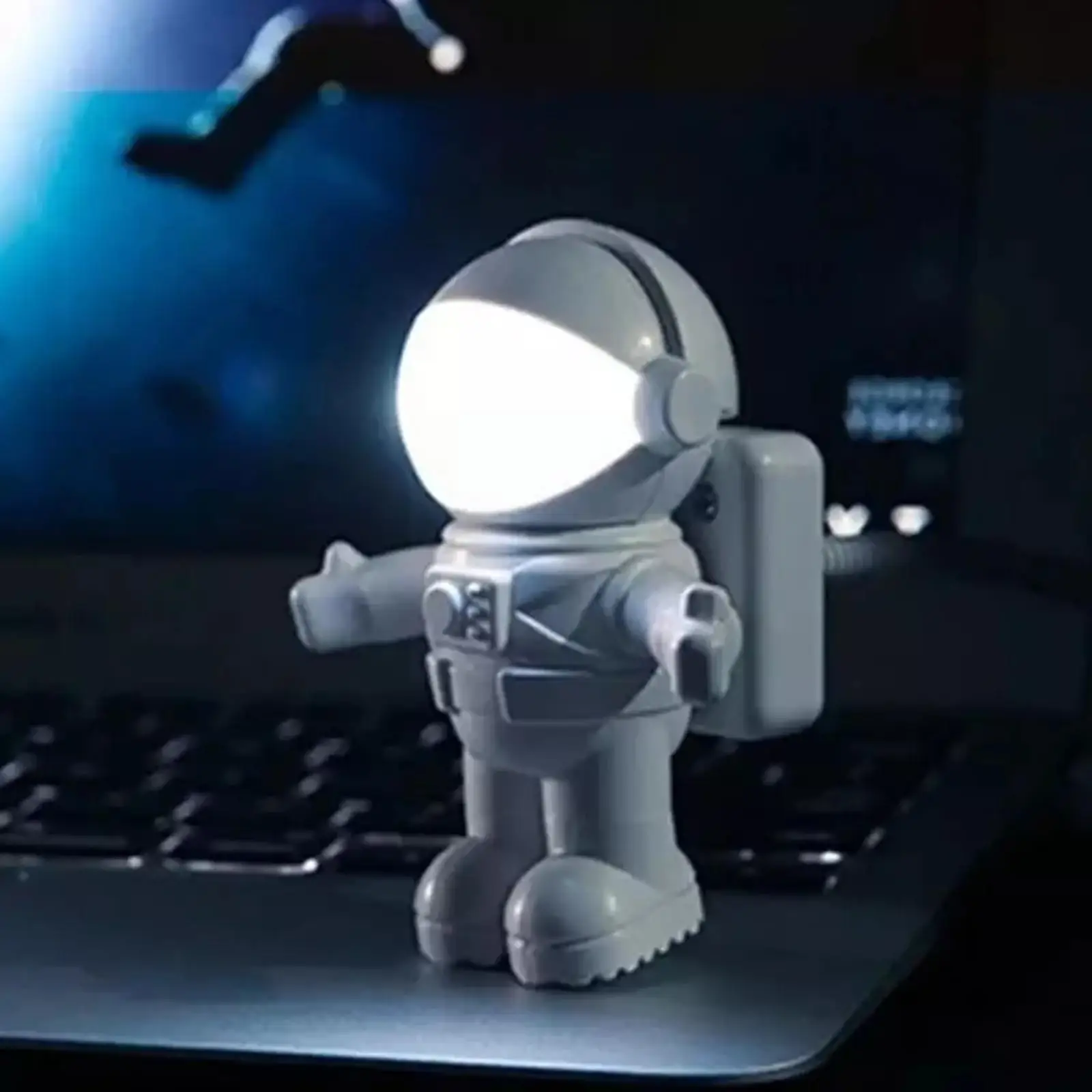 

Funny Astronaut Usb Gadget Spaceman Usb Led Light Adjustable Night Light Gadgets For Computer Pc Lamp Room Decor Nightlight M1c2