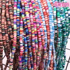 4x1 мм плоские круглые бусины ручной работы из полимерной глины с диском россыпью для самостоятельного изготовления ювелирных изделий ожерелье браслет