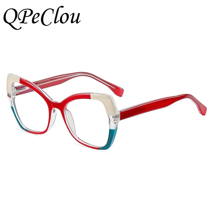 

2022 New Fashion Colorful Frame Anti-blue Glasses Women Vintage Optical Transparent Computer Eyeglasses Female Spectacles Oculos