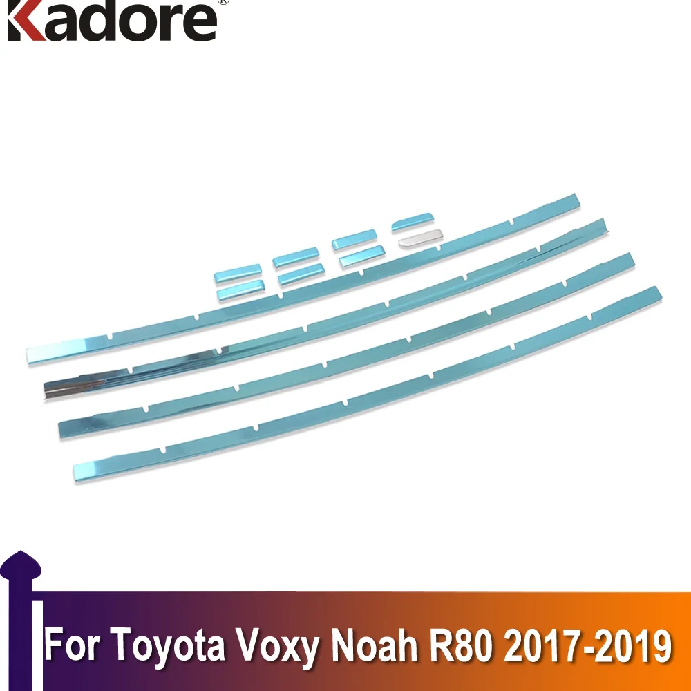 

12 шт., передний центральный бампер-решетка для Toyota Voxy Ноя R80 2017 2018 2019