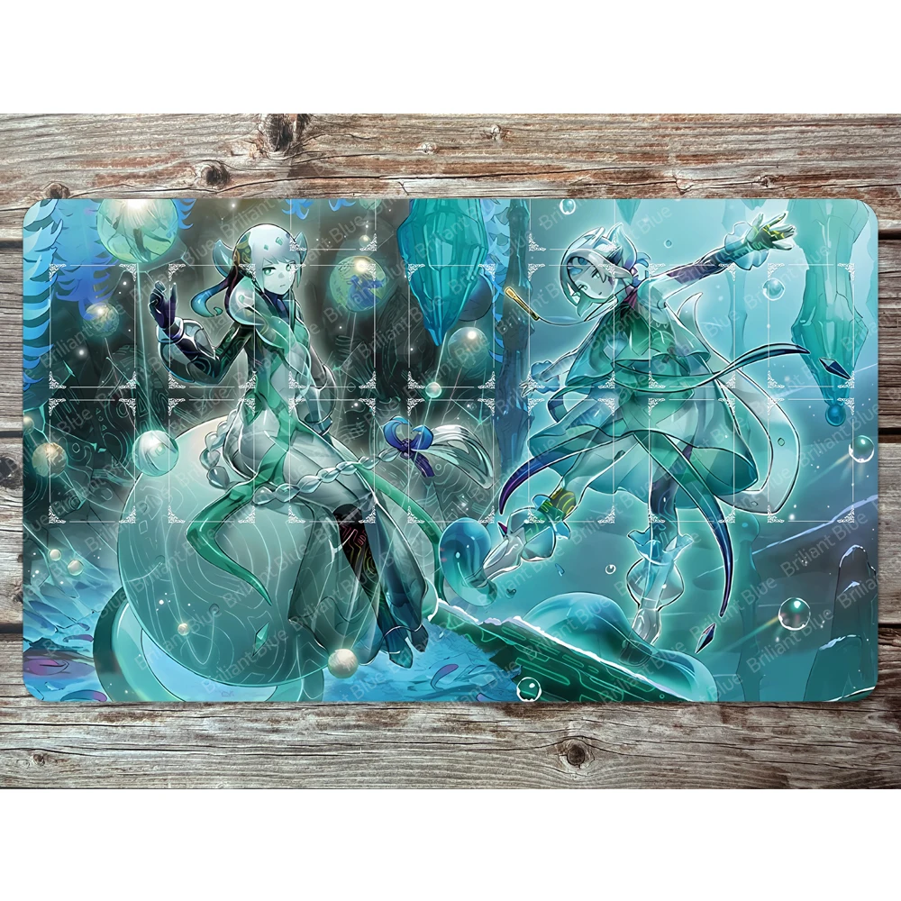 

Yugioh Playmat Icejade Tinola&Icejade Tremora Playmates Card Games Playmats TCG OGC CCG Table Mat-D65