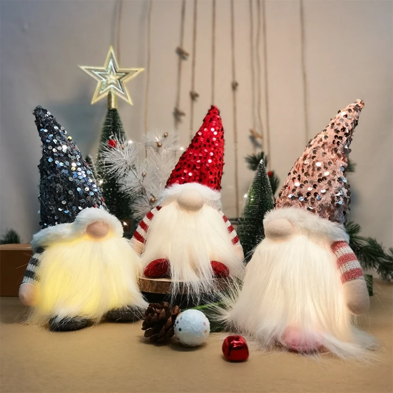 

Милые плюшевые игрушки Санта-Клаус, милые мягкие куклы, интересный декор для комнаты, изысканный подарок на день рождения и Рождество для детей