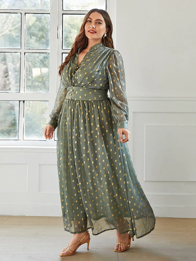 Рисунок 5 - Женское платье-макси с длинным рукавом