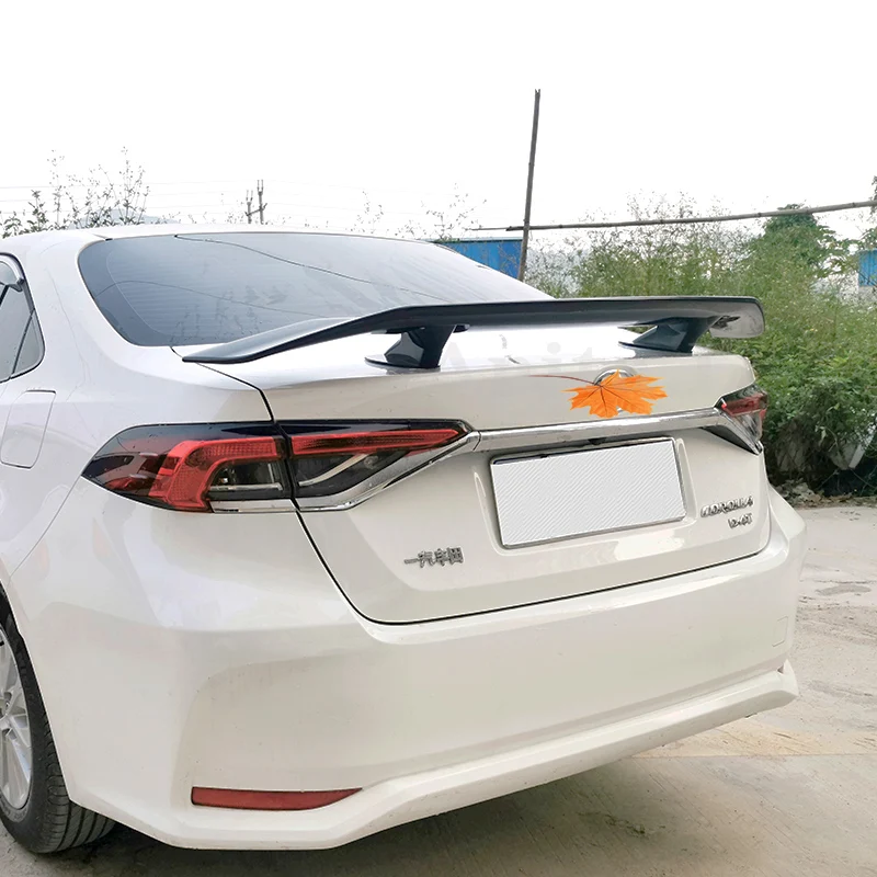 

Спойлер для багажника Toyota Corolla-лет, 4 двери, седан, АБС-пластик, углеродное волокно, вид, аксессуары для заднего крыла автомобиля, Стайлинг