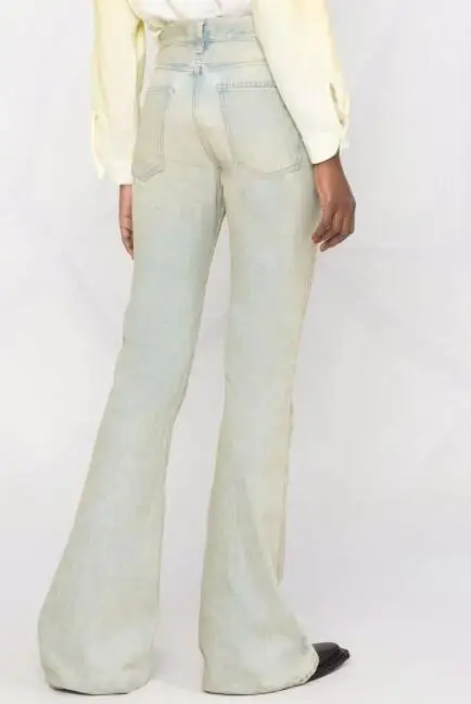 

126260 Luxury Designer Clothes Fashion Classic Trendy Dilapidated Washing Water Workmanship Horn Skinny Jeans