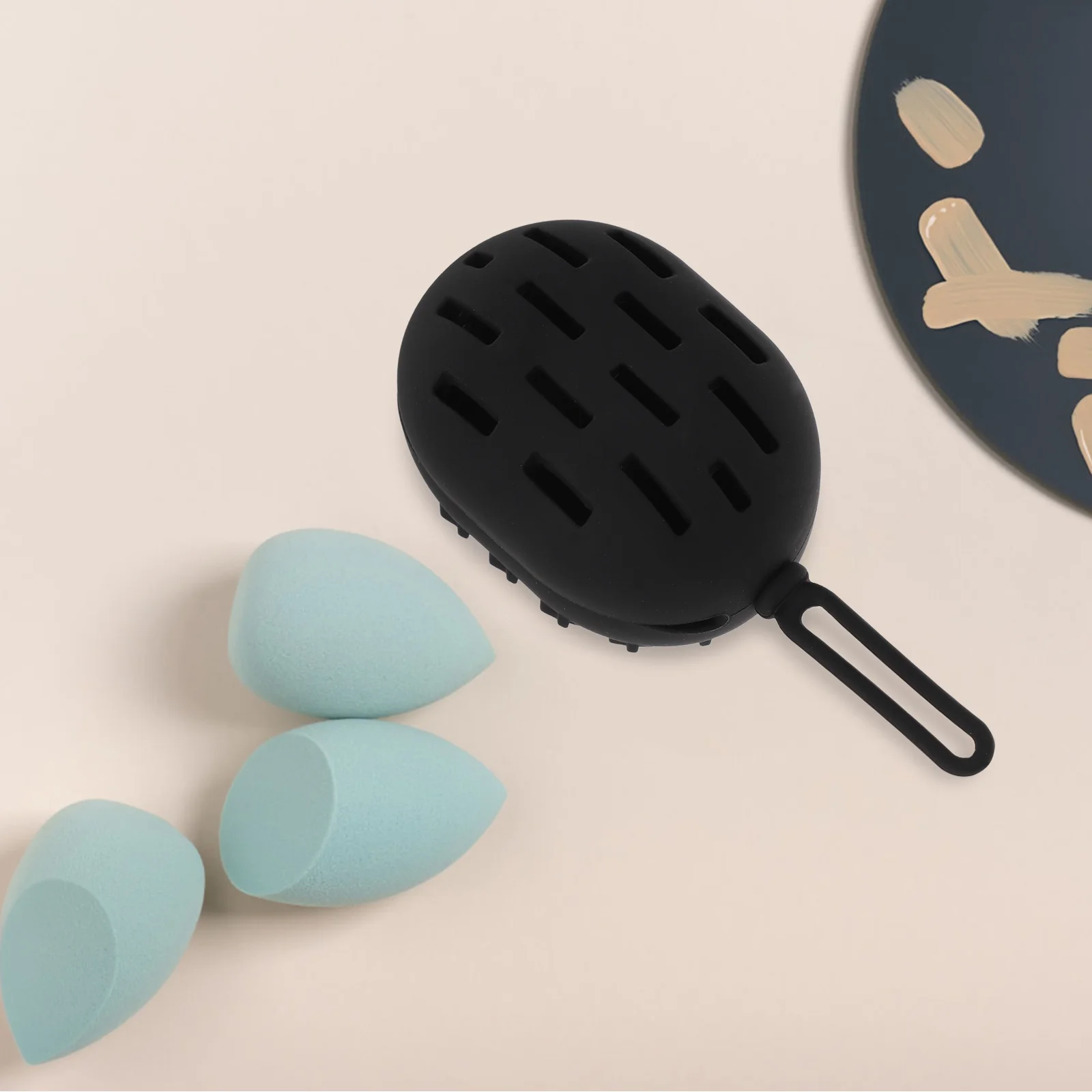 

4pcs Makeup Sponge Box Silicone Sponge Holder Makeup Egg Storage Case