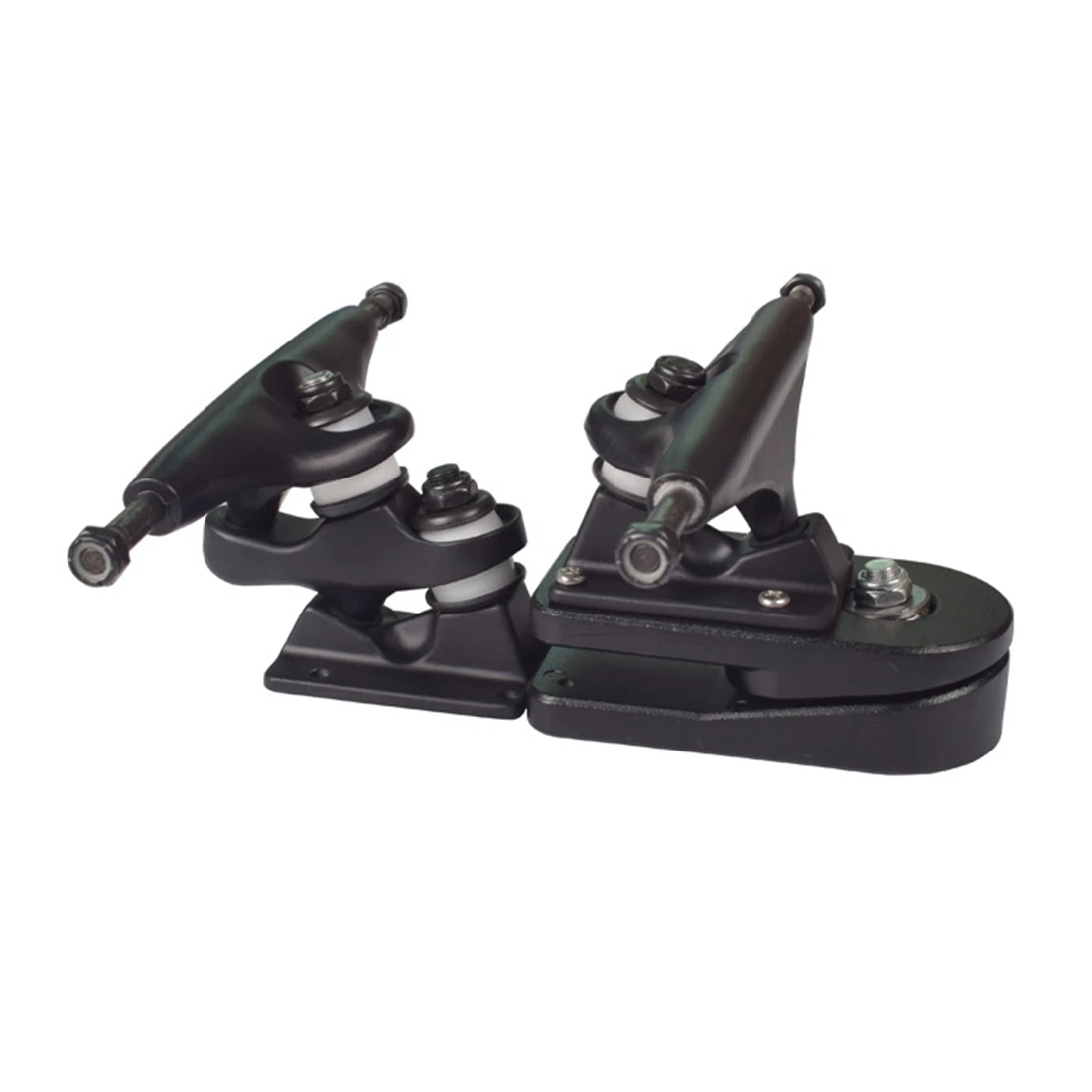 

For WOODDETAIL Land Surfing Skateboard Trucks Bracket with 6.25Inch Double Center Pillar Nail Rear Axle Bridge,Black