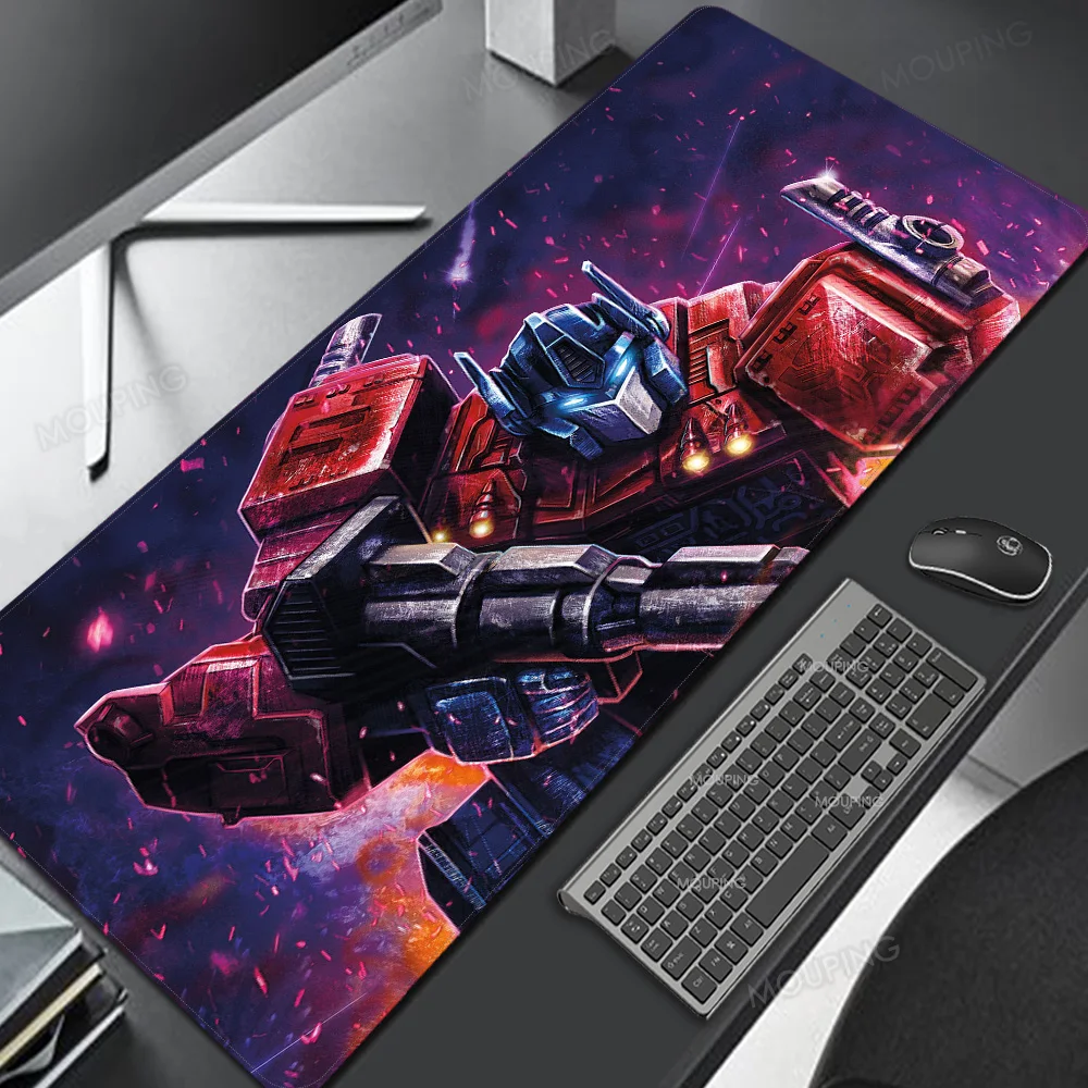 Optimus Prime механический Аниме Коврик для мыши 900x400 XXL игровой коврик клавиатуры с