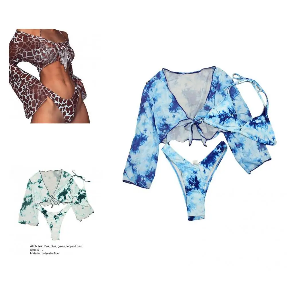 

Привлекательные отличные женские трусики из полиэстера с длинным рукавом, 1 комплект, женские купальники без аллергии для взрослых