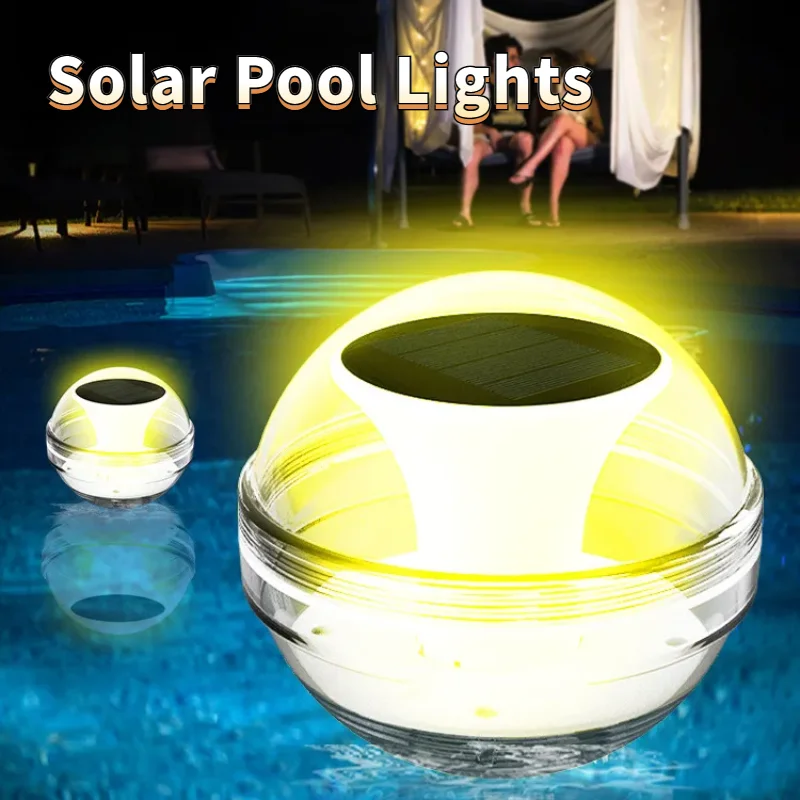 

Уличная плавающая шаровая лампа на солнечной батарее, Водонепроницаемый ночник для ванны с 3 режимами, фонарь для бассейна, плавающие фонари для бассейна на солнечной батарее