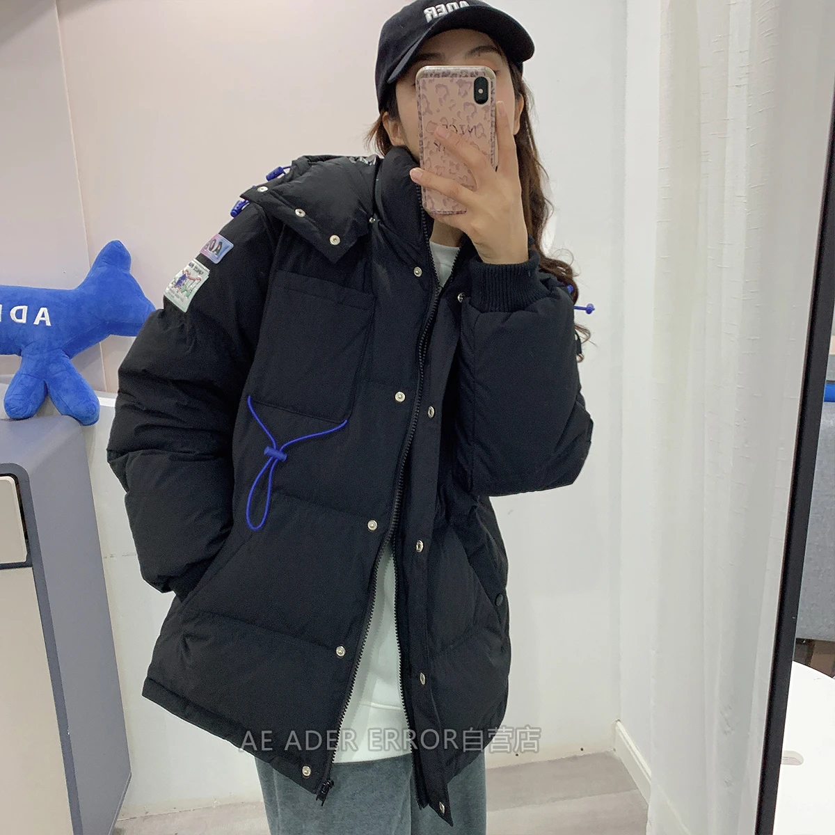 Korean version of high-quality autumn and winter new down jacket men and women couples white duck down loose and warm Outerwear