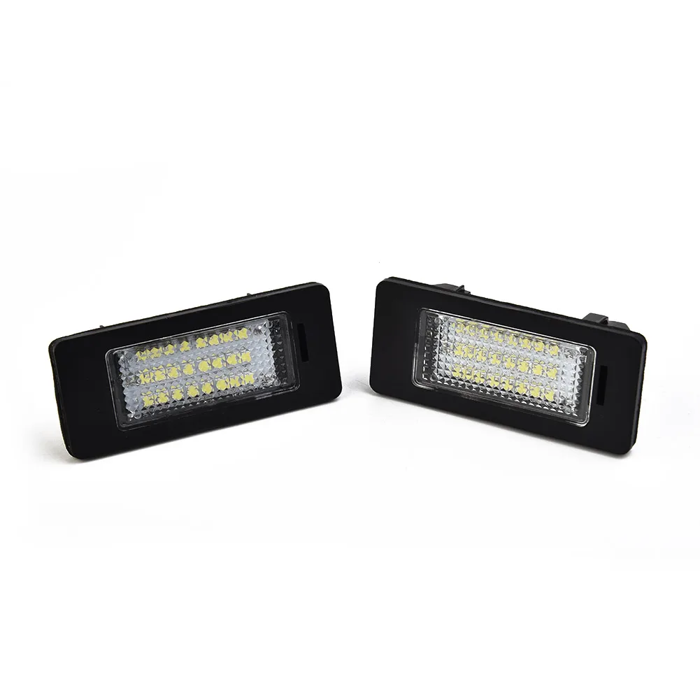 

2 PCS Car LED License Plate Lights 24LED For BMW E90 M3 E92 E70 E39 F30 E60 E61 E93 6000-6500K White 8-30V 2.4W Car Accessories