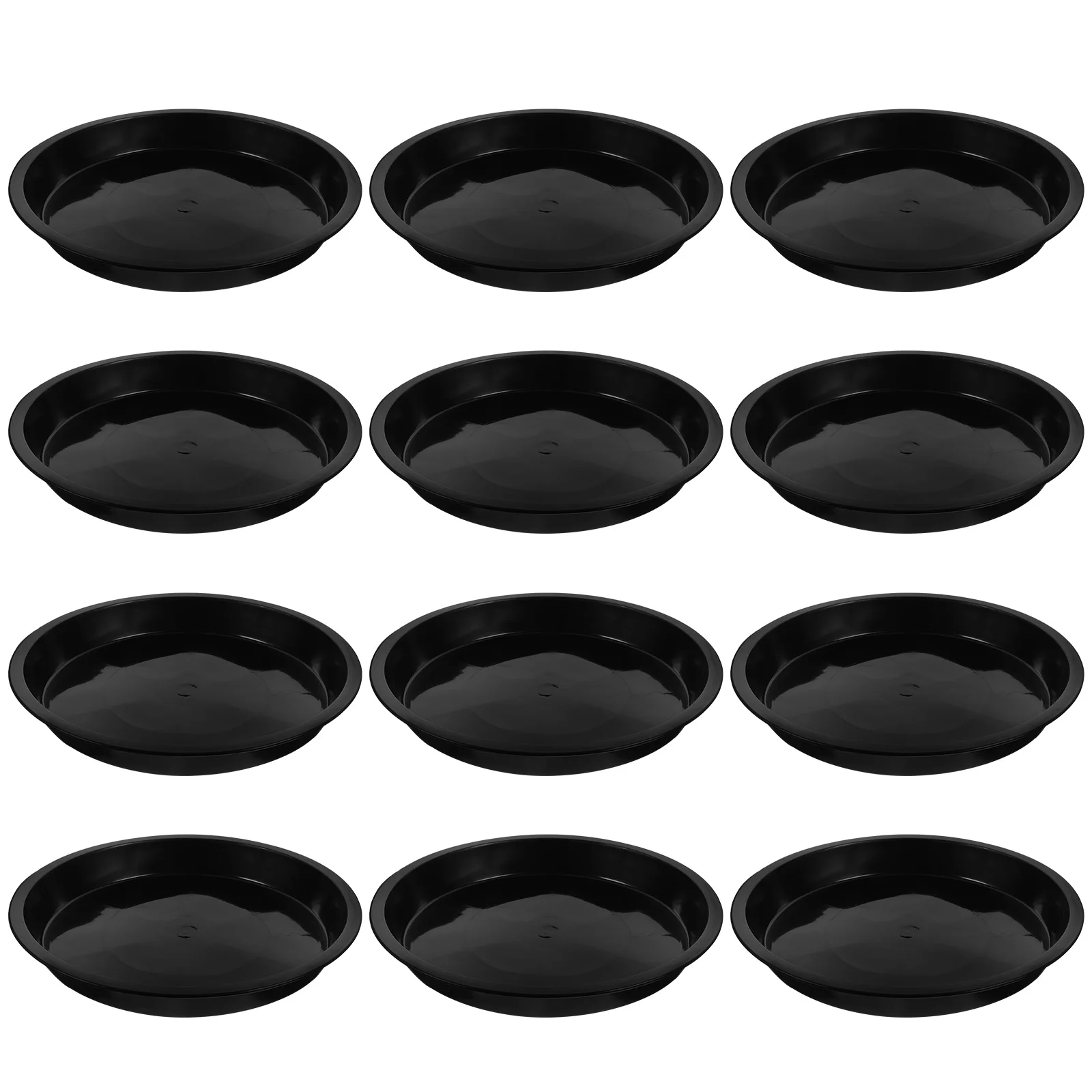 

25 Pcs Pallet Flower Pot Tray Plant Saucers Trays Outdoors Water Drip Plastic Round Shaped