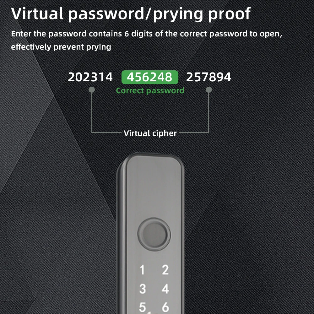 Входная узкая клавиатура с отпечатками пальцев Cerradura отель спальня TTlock