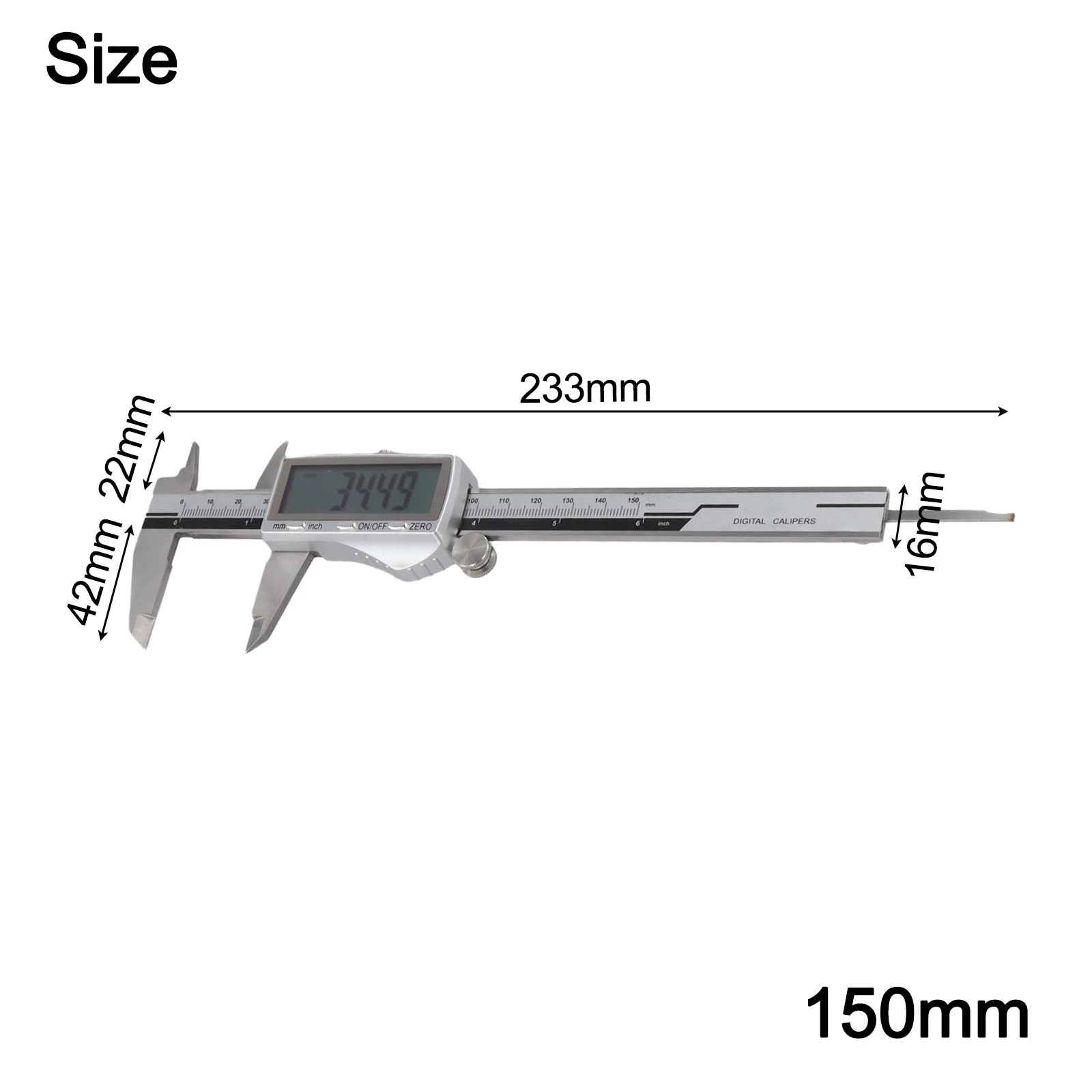 

Цифровой штангенциркуль из нержавеющей стали 0,01 мм