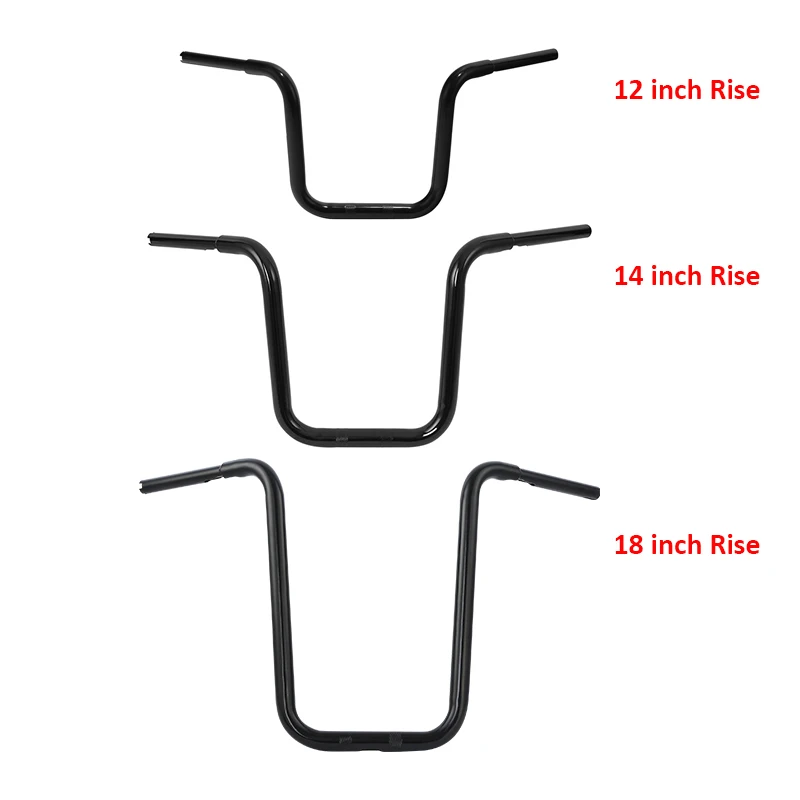 

Мотоциклетный руль 1 1/4 дюйма Fat 12 дюймов 14 дюймов 18 дюймов Rise для Harley Touring Road King FLHR 2014-2023