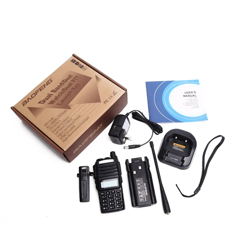 Baofeng Bf-uv82 Walkie Talkie Baofeng 5R Upgraded Double Section Double Guard Double Launch Key