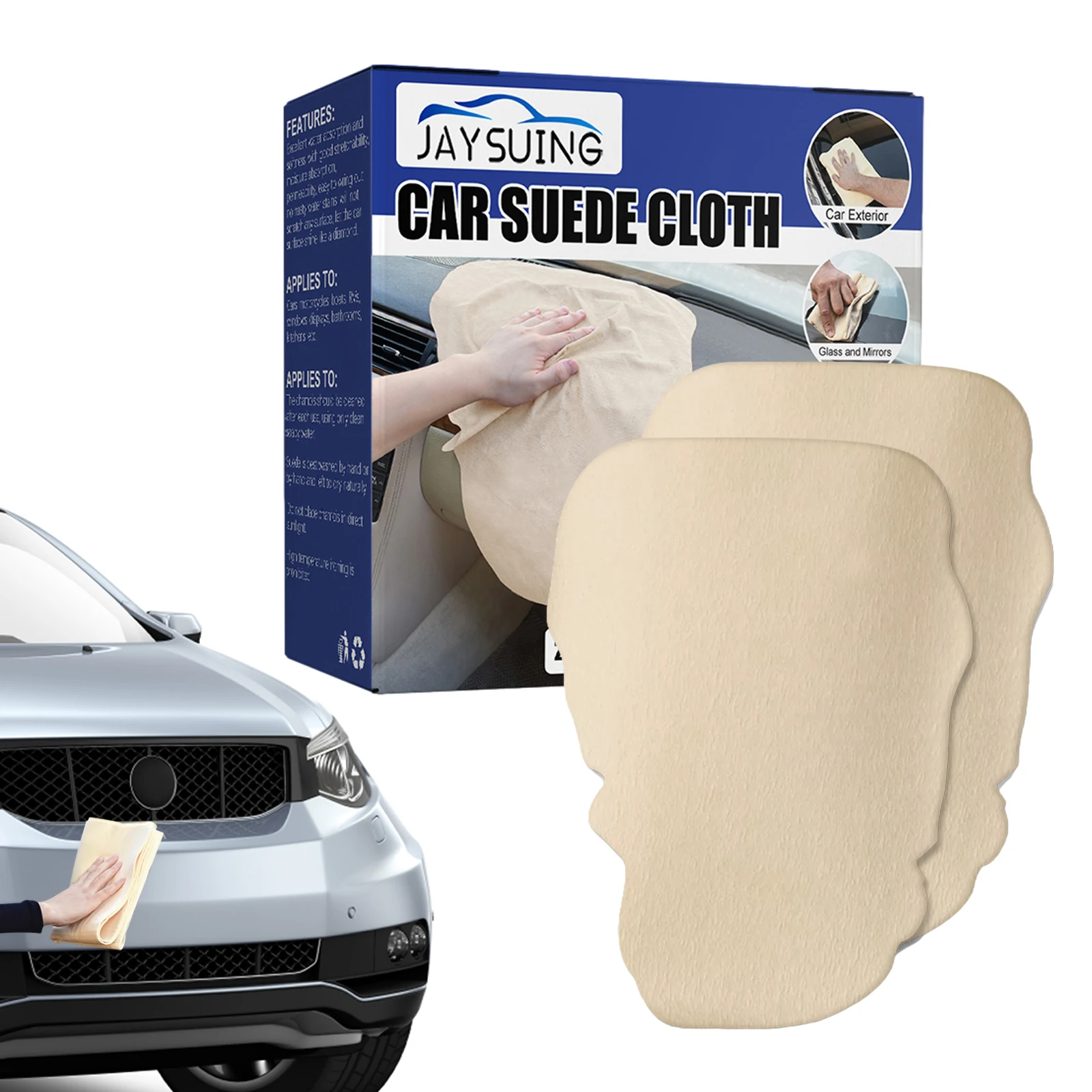 

Drying Towels For Cars Fast Drying Natural Chamois Cloth Super Absorbent Fast Drying Natural Chamois Car Wash Cloth Accessory 15