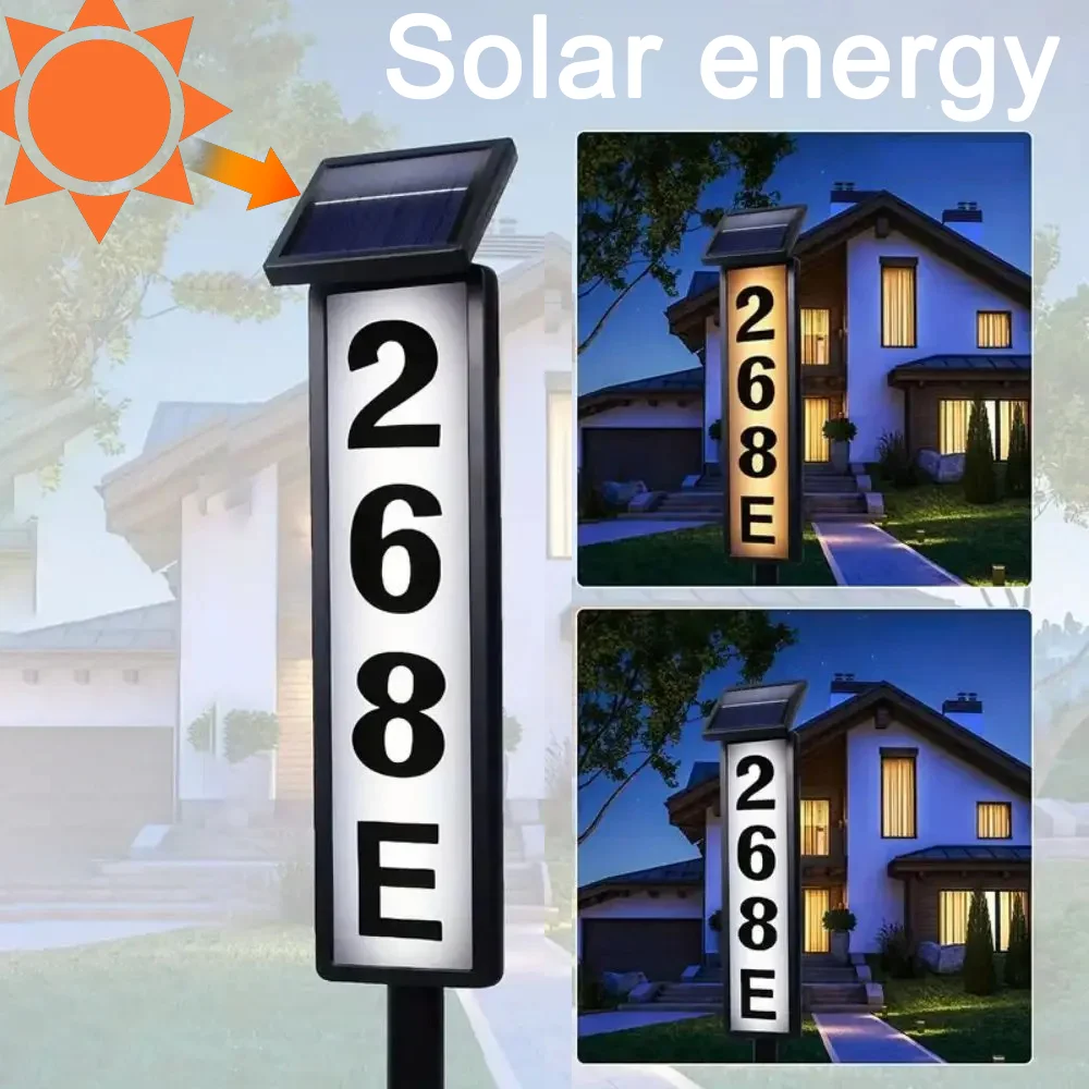 

Солнечный светильник для номера дома Solar house number
